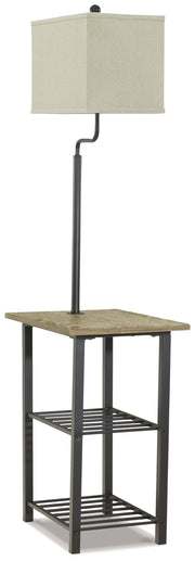 Shianne - Black - Metal Tray Lamp - JaxCo Furniture