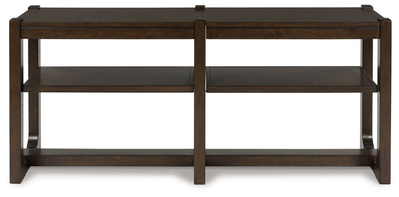 Breckington - Dark Brown - Sofa Table - JaxCo Furniture