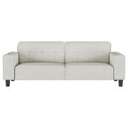 Deerhurst - Upholstered Track Arm Tufted Sofa - Greige - JaxCo Furniture