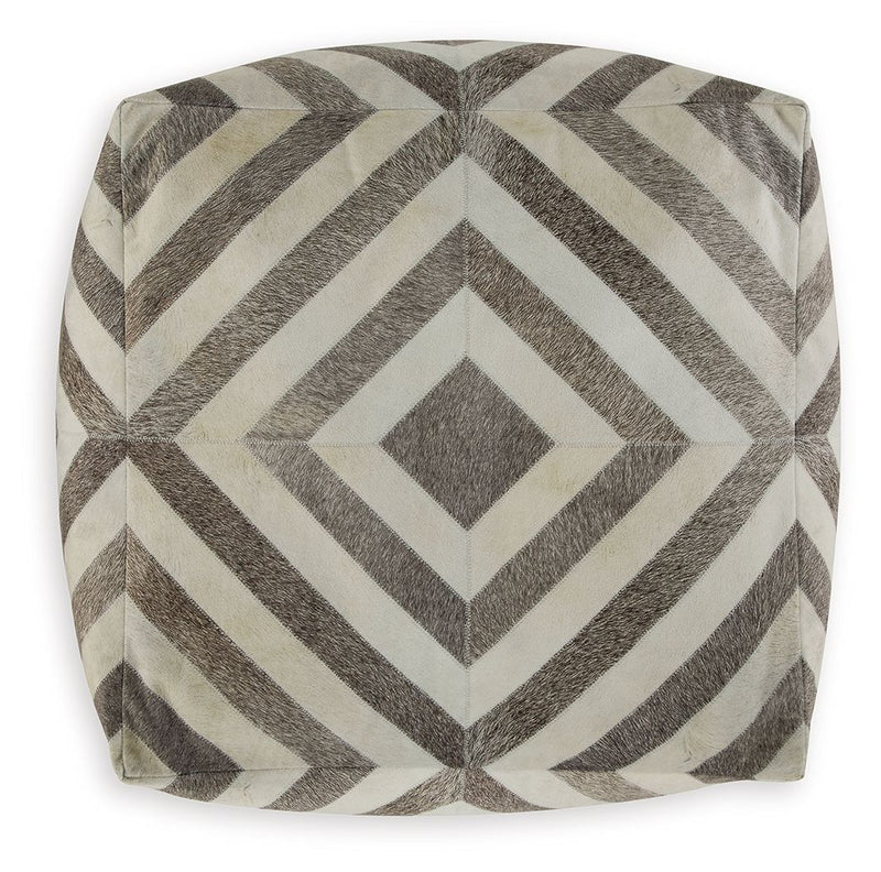 Hartselle - Brown - Pouf - JaxCo Furniture