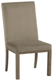 Chrestner - Gray / Brown - Dining UPH Side Chair (Set of 2) - JaxCo Furniture