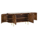 Ortega - 4 Door Marble Top Sideboard Buffet Cabinet - Natural - JaxCo Furniture