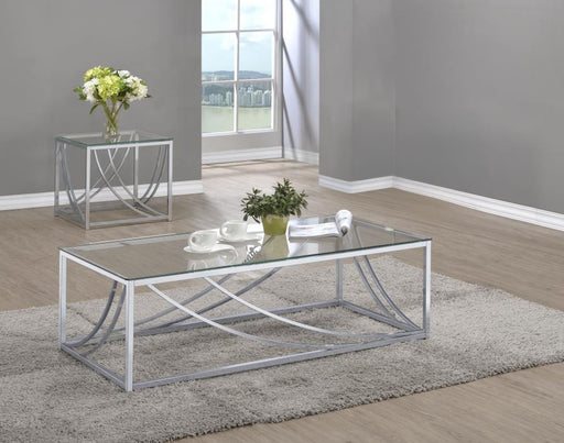 Lille - Glass Top Coffee And End Table Set - JaxCo Furniture
