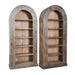 Tall Arch Bookcase - Light Brown - JaxCo Furniture