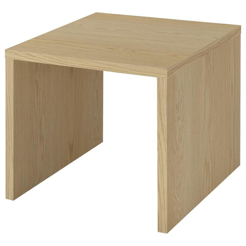 Canoga - Engineered Wood Accent Side End Table - Light Oak - JaxCo Furniture