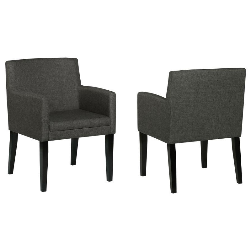 Catherine - Upholstered Dining Arm Chair (Set of 2) - Gray - JaxCo Furniture