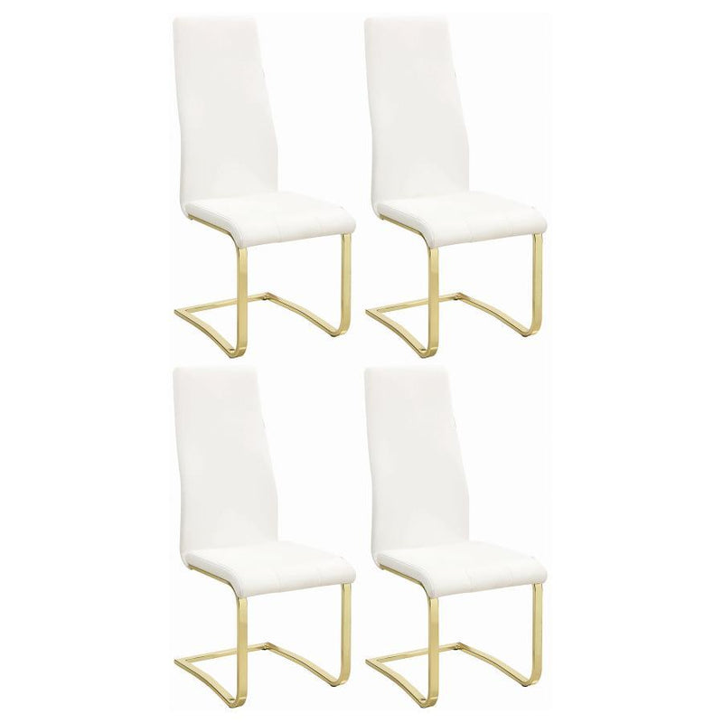 Montclair - Upholstered Dining Side Chair (Set of 4) - White - JaxCo Furniture