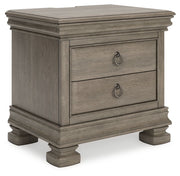 Lexorne - Gray - Three Drawer Night Stand - JaxCo Furniture