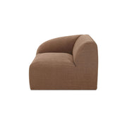 Isla - Left Arm Facing Corner Chair - Light Brown - JaxCo Furniture