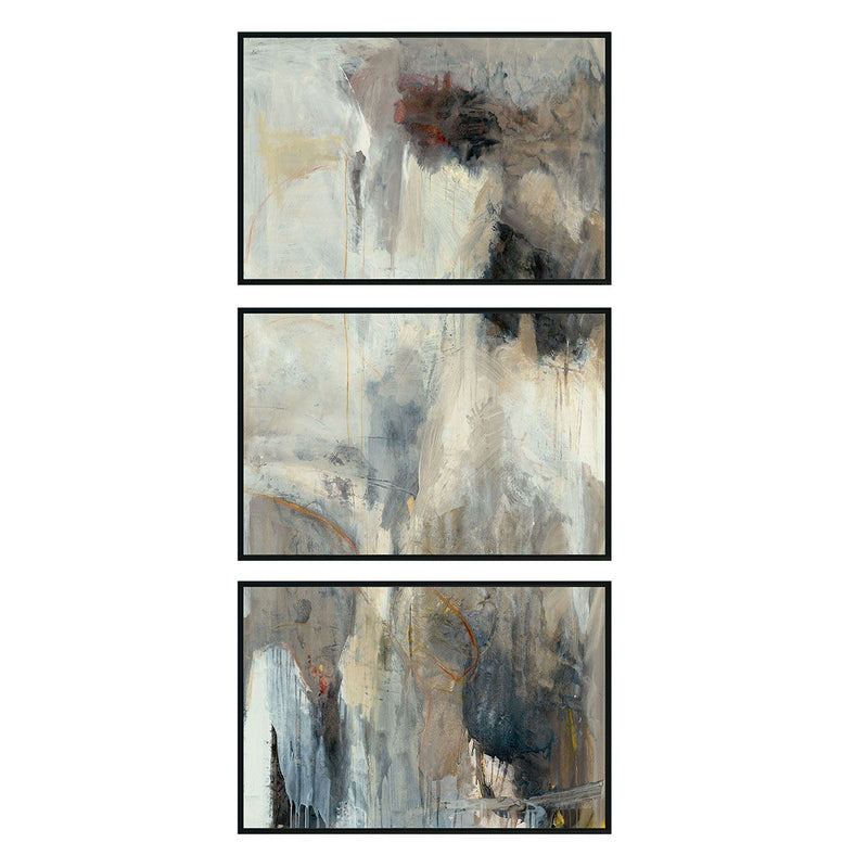 Scar - 72" x 36" Painting By Buddy Whitlock (Set of 3) - Black - JaxCo Furniture