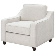 Christine - Upholstered Sloped Arm Accent Chair - Beige - JaxCo Furniture