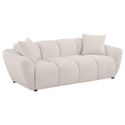 Destino - Chenille Splayed Arm Sofa Set - JaxCo Furniture