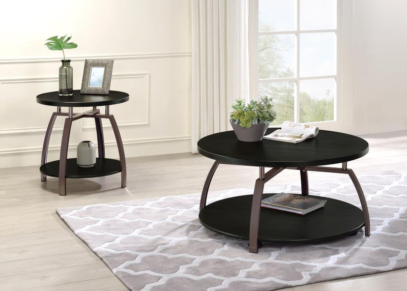 Dacre - Round Coffee And End Table Set - JaxCo Furniture