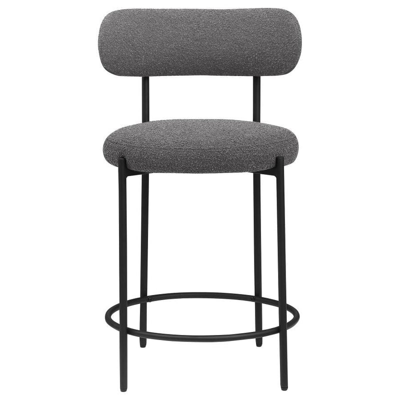 Viola - Boucle Upholstered Bar Stool (Set of 2) - JaxCo Furniture