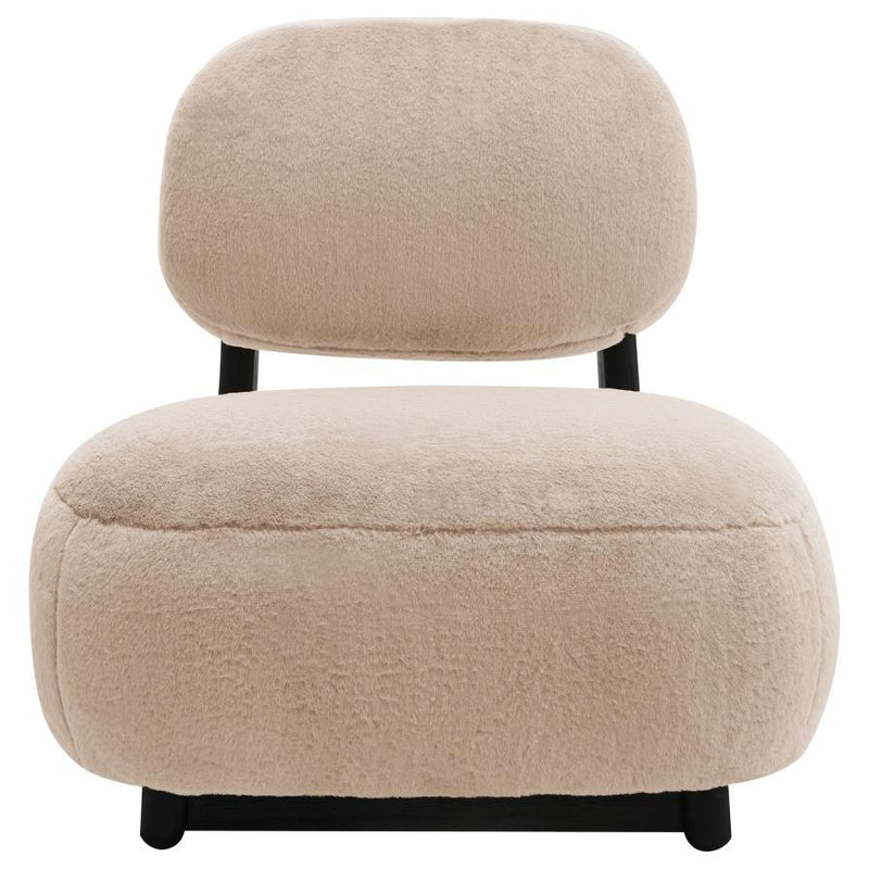 Duffie - Upholstered Armless Accent Chair - Camel - JaxCo Furniture