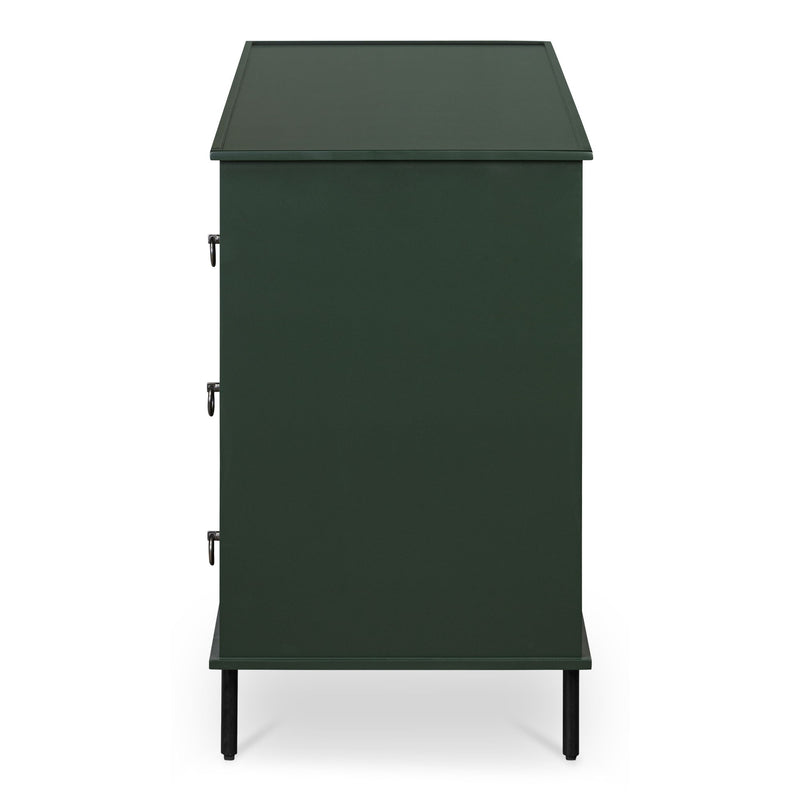Reagan - 6 Drawer Dresser - Deep Green - JaxCo Furniture