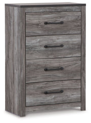 Bronyan - Dark Gray - Four Drawer Chest - JaxCo Furniture