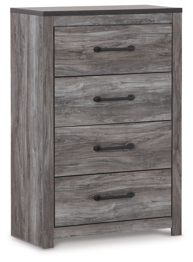 Bronyan - Dark Gray - Four Drawer Chest - JaxCo Furniture