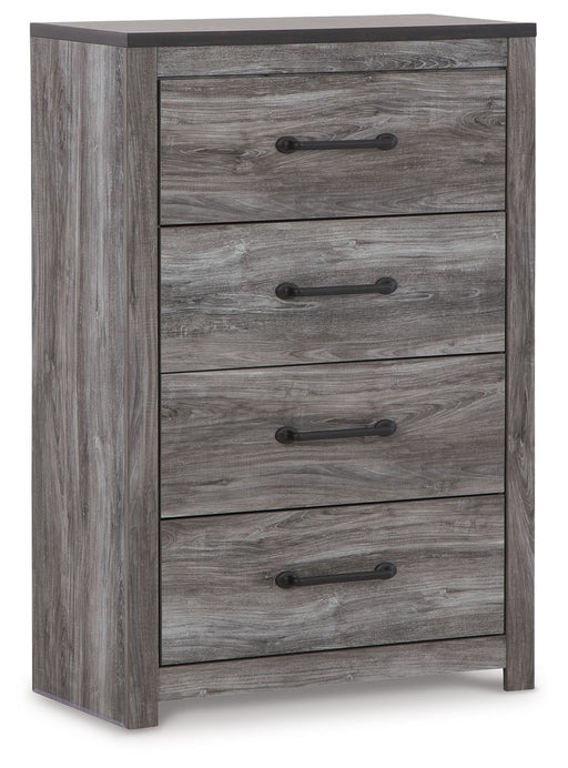 Bronyan - Dark Gray - Four Drawer Chest - JaxCo Furniture