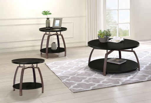 Dacre - Round Coffee And End Table Set - JaxCo Furniture