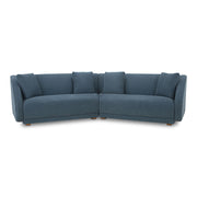 Fraser - 2 Piece Modular Sofa - Deep Blue - JaxCo Furniture