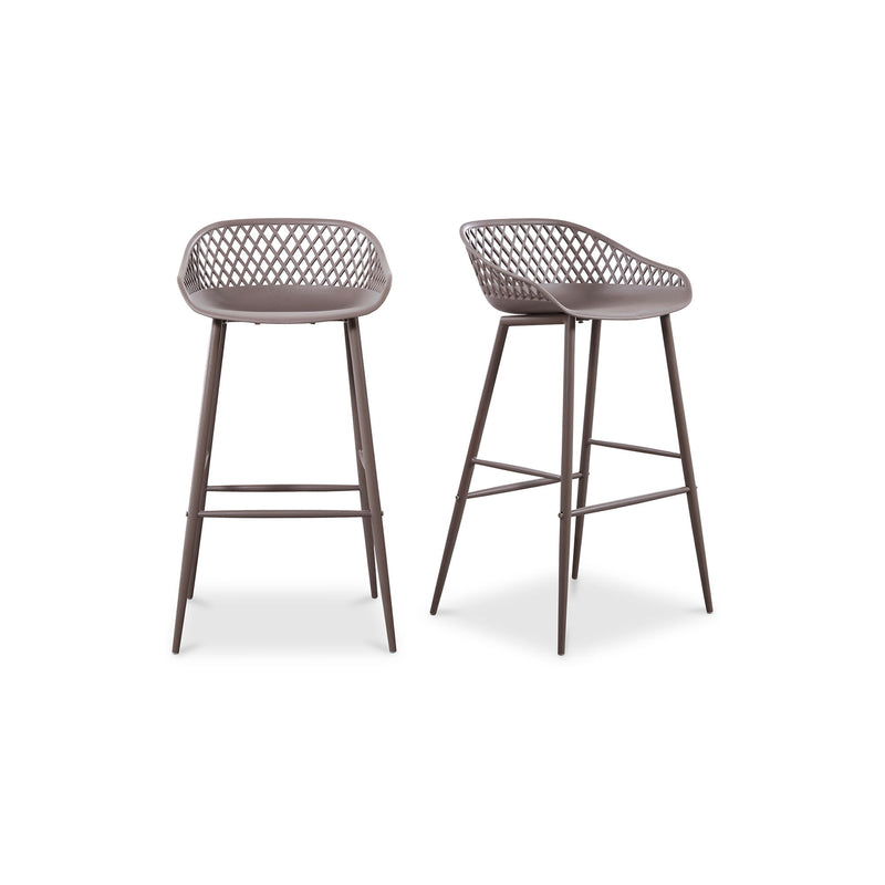 Piazza - Outdoor Barstool (Set of 2) - Gray - JaxCo Furniture