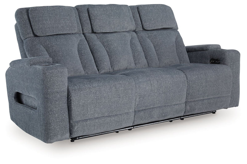 Studio Cave - Steel - Power Reclining Sofa - JaxCo Furniture