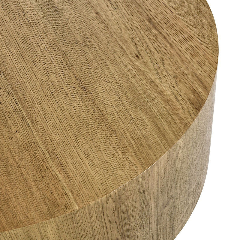 Layne - Round Coffee Table With Casters - JaxCo Furniture