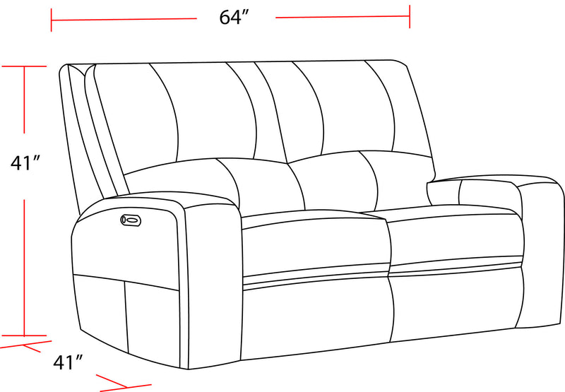 Swift - Power Loveseat - JaxCo Furniture