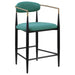 Tina - Metal Counter Height Bar Stool With Upholstered Back And Seat (Set of 2) - JaxCo Furniture