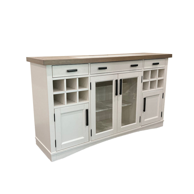 Americana Modern Dining - Buffet Server With Quartz Insert - Cotton - JaxCo Furniture