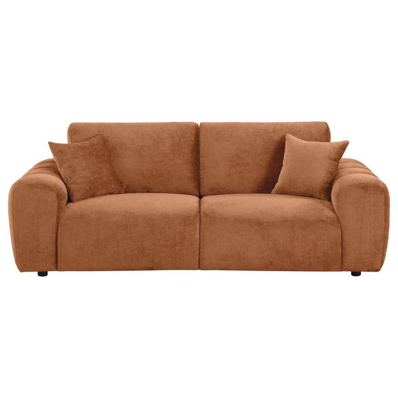 Burnett - Chenille Upholstered Wide Arm Sofa - JaxCo Furniture