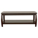 Dixon - 1-Shelf Rectangular Wood Coffee Table Espresso - Cappuccino - JaxCo Furniture