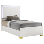 Marceline - Wood LED Panel Bed - JaxCo Furniture