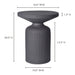 Yoli - Side Table - Black - JaxCo Furniture