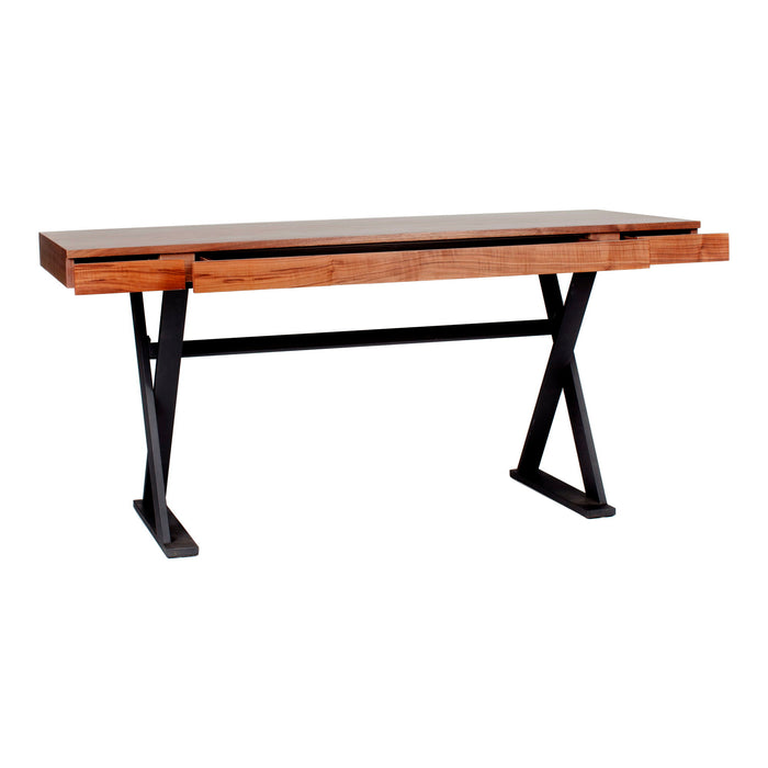 Reale - Desk - Walnut - Wood - JaxCo Furniture