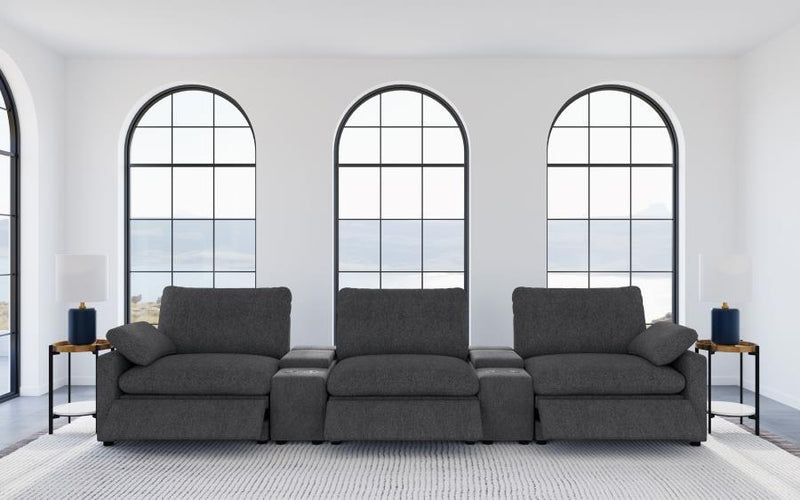 Collins - 5-Piece Power Reclining Home Theater Seating - JaxCo Furniture