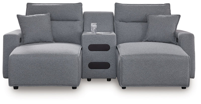 ModMax II - Salt And Pepper - Reclining Sectional - JaxCo Furniture