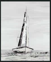 Sails - 48" x 72" Painting By Buddy Whitlock - Pearl Silver - JaxCo Furniture