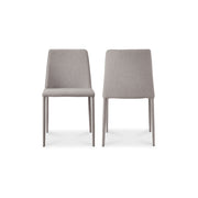 Nora - Fabric Dining Chair (Set of 2) - Light Gray - JaxCo Furniture