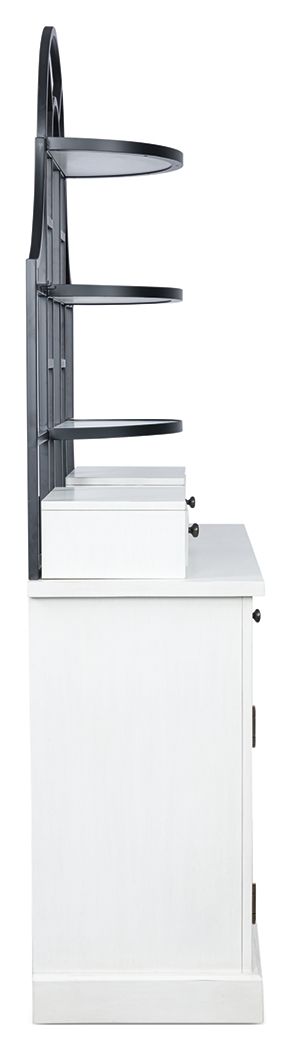 Greddinton - White - Baker's Rack - JaxCo Furniture