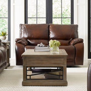 Vail - Power Reclining Loveseat - Burnt Sienna - JaxCo Furniture