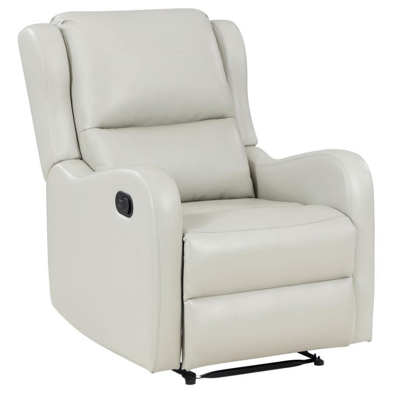 Kelsey - Upholstered English Arm Recliner Chair - Ivory - JaxCo Furniture