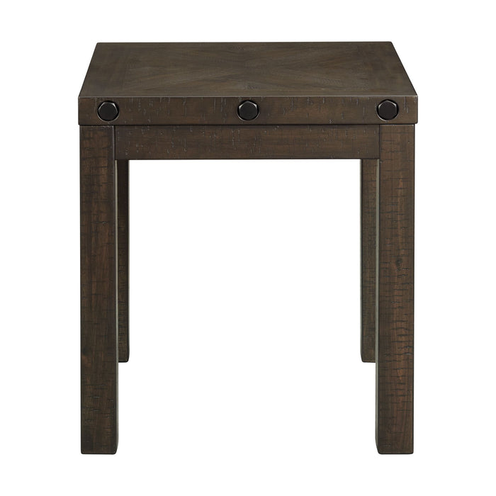 Colorado - Occasional End Table With Usb/Power - Charcoal - JaxCo Furniture