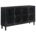 Sylvia - 4 Door Accent Cabinet - Black - JaxCo Furniture