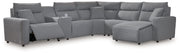 ModMax II - Salt And Pepper - Reclining Sectional - JaxCo Furniture