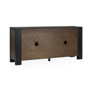 Deaven - 4 Door Buffet - Toasted Brown - JaxCo Furniture