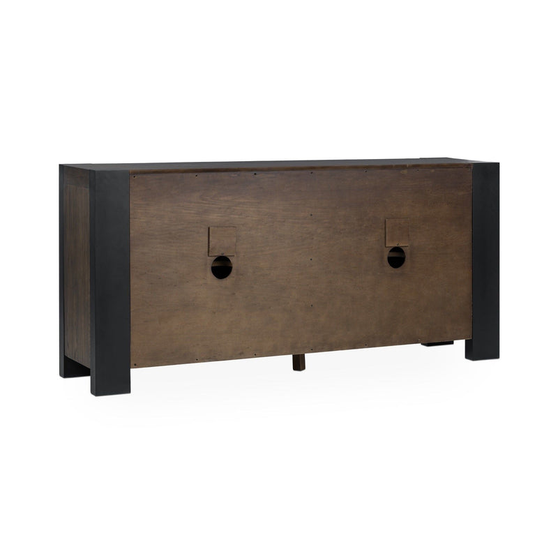 Deaven - 4 Door Buffet - Toasted Brown - JaxCo Furniture