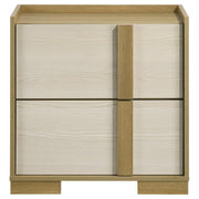 Hyland - 2-Drawer Nightstand Bedside Table - Natural - JaxCo Furniture