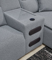 ModMax II - Salt And Pepper - Reclining Sectional - JaxCo Furniture